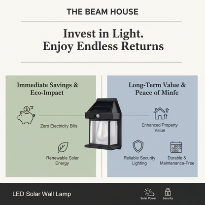 LED Solar Wall Lamp | Outdoor