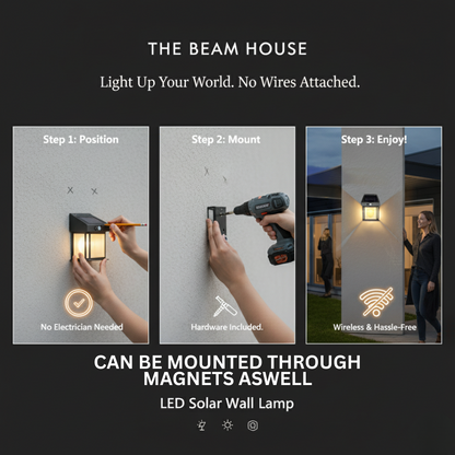 LED Solar Wall Lamp | Outdoor